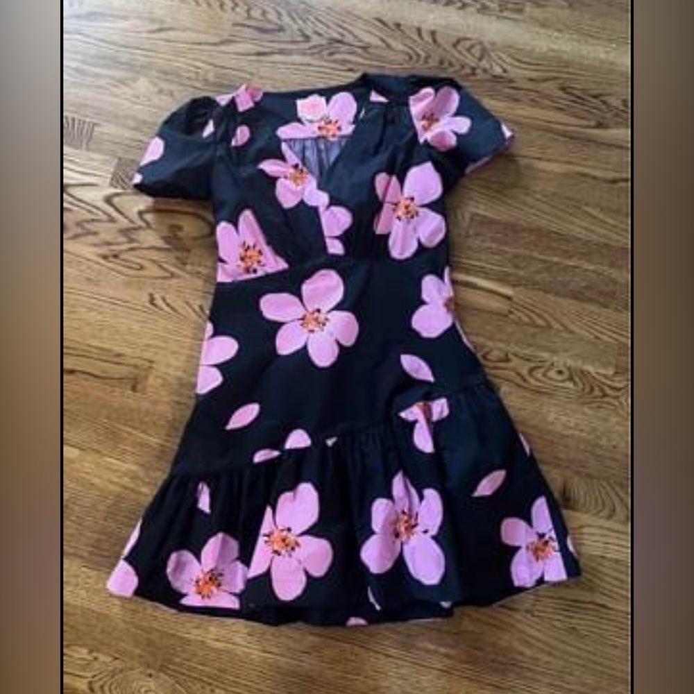 Kate Spade black dress with floral detail